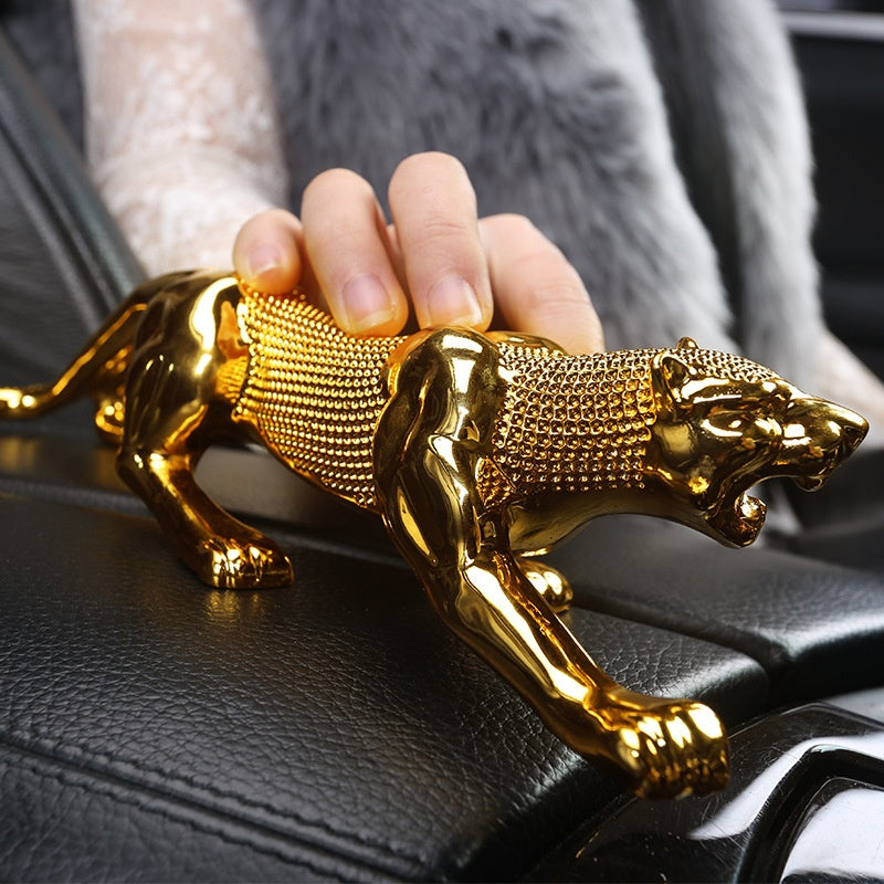 Car Air-Conditioner Clip Diffuser Outlet Golden Leopard Decors Perfume
