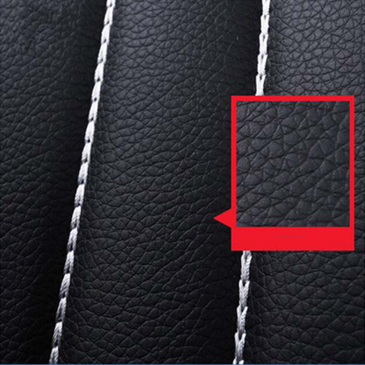 Full Coverage High Quality PU Leather 2 PCs Car Seat Covers