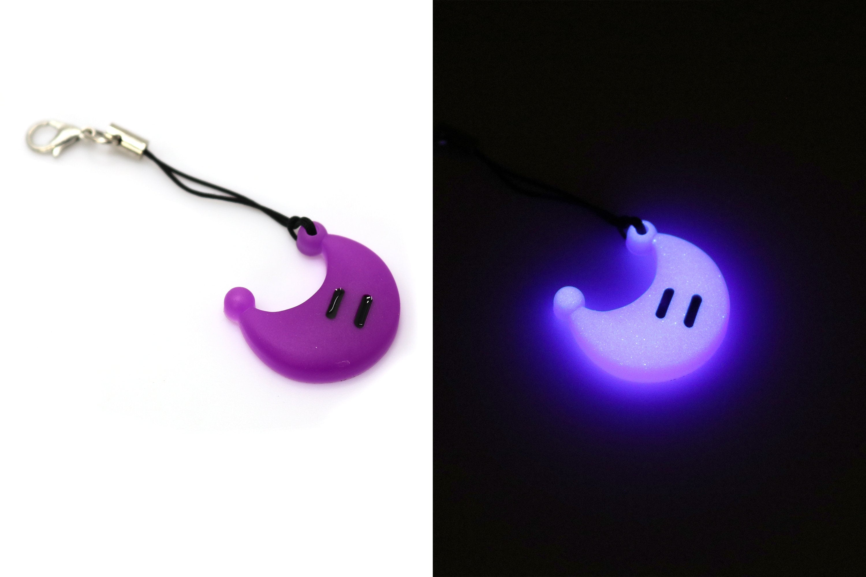 Power Moon Keychain Glow in the Dark / Necklace - Super Mario