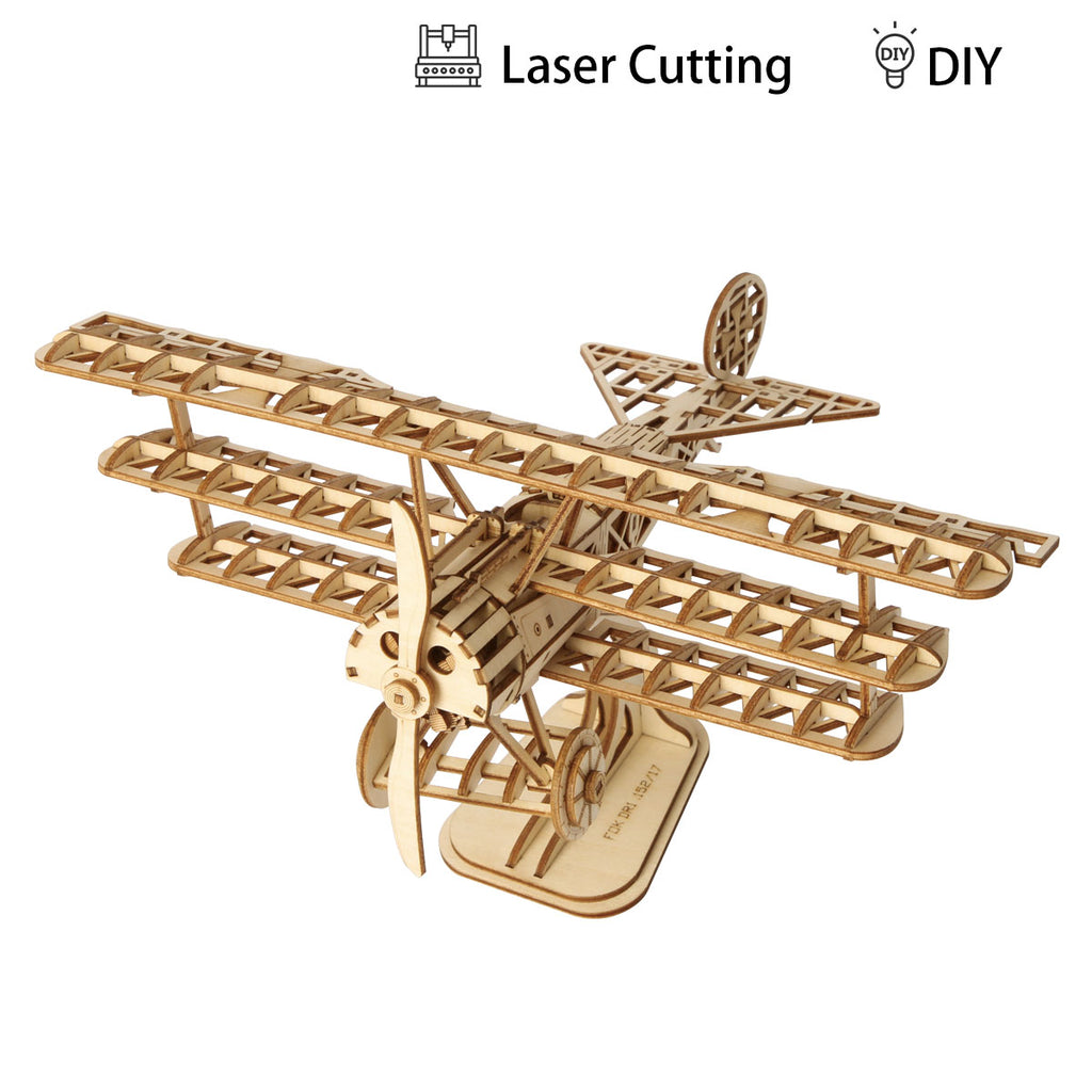 Bi-Plane Modern 3D Wooden Puzzle