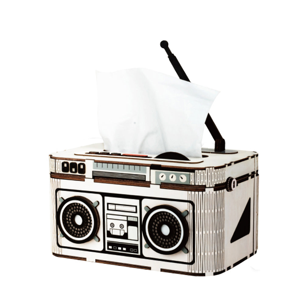 Diy Desk Organizer Rock Radio Tg15 Tissue Box Robotime Online