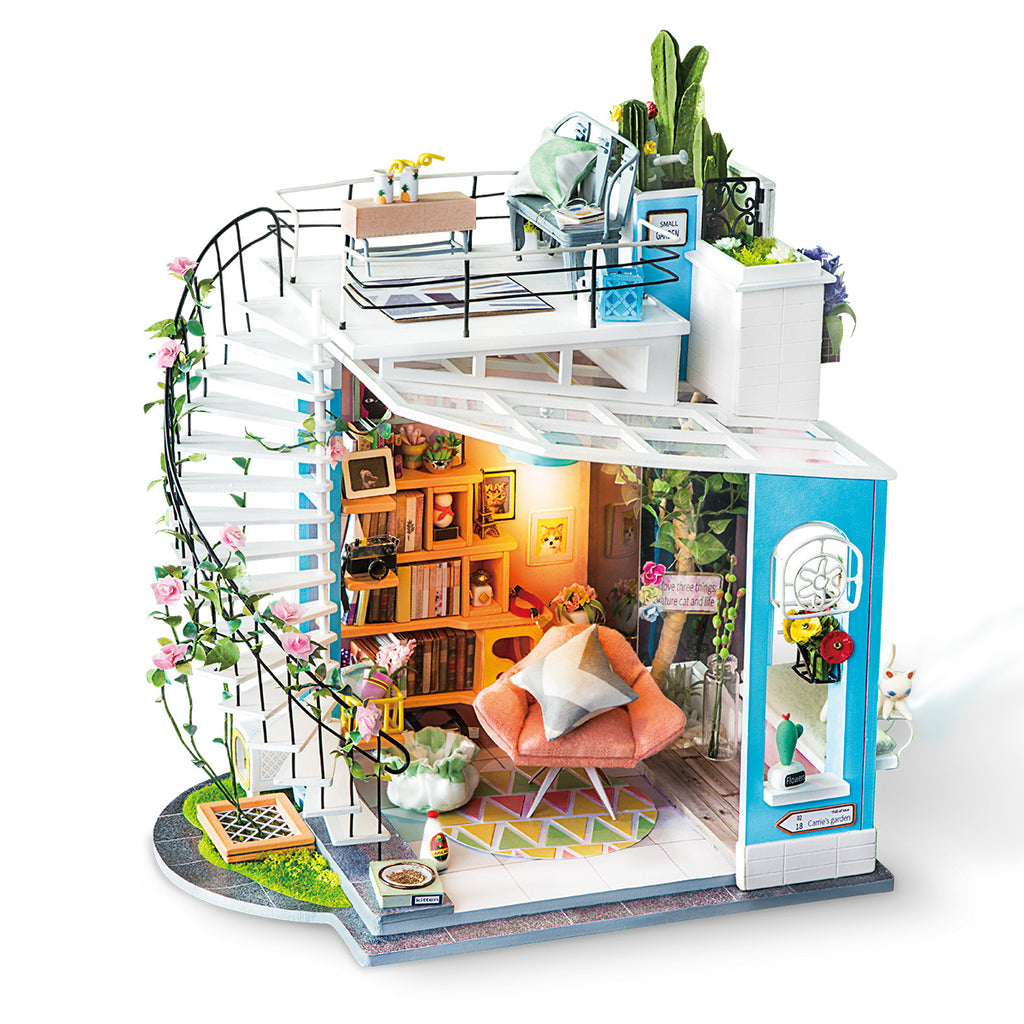 diy miniature loft dollhouse