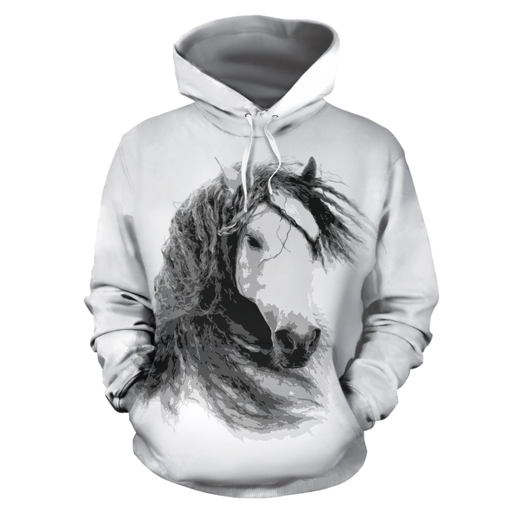 horse print hoodie