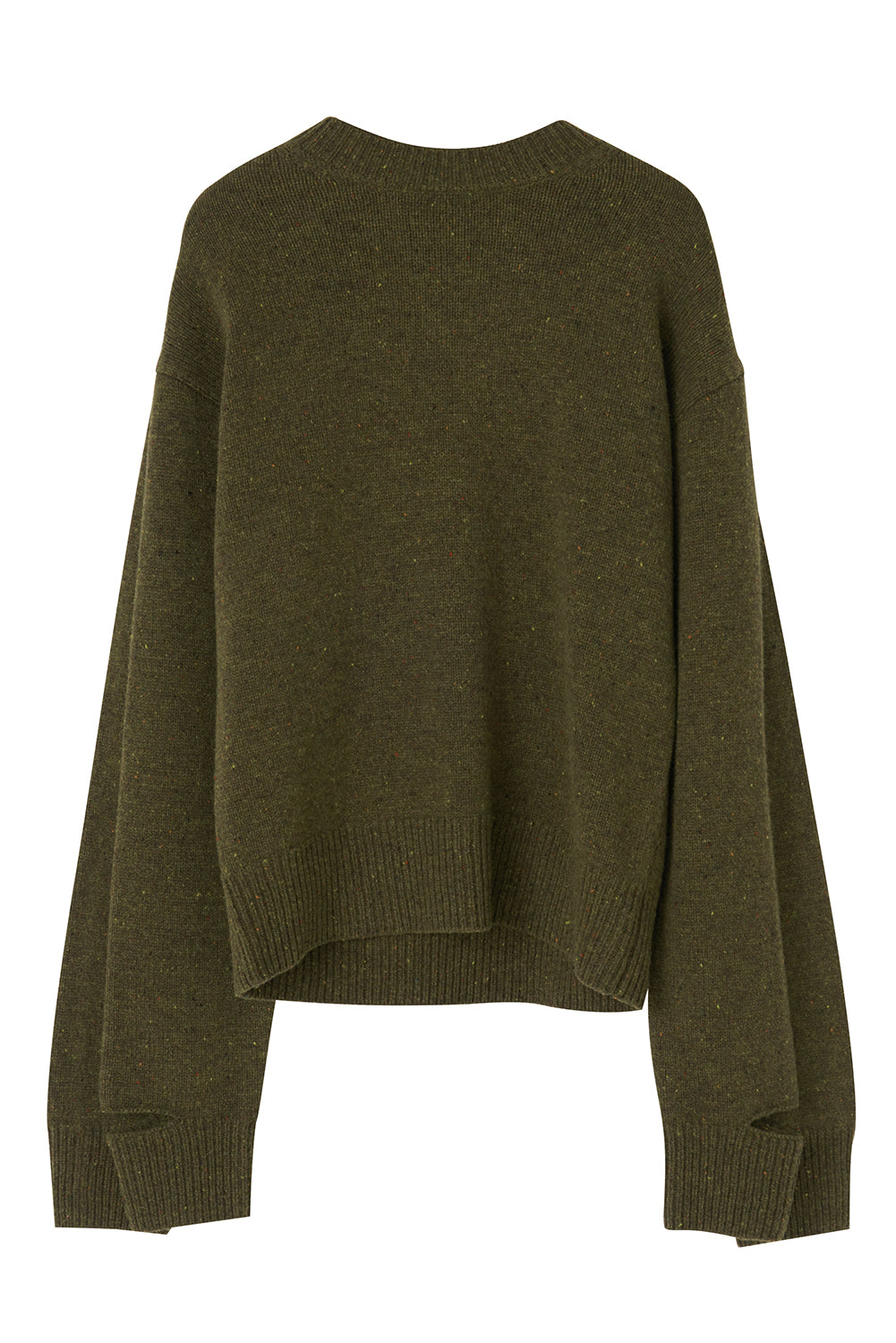 olive green wrap sweater