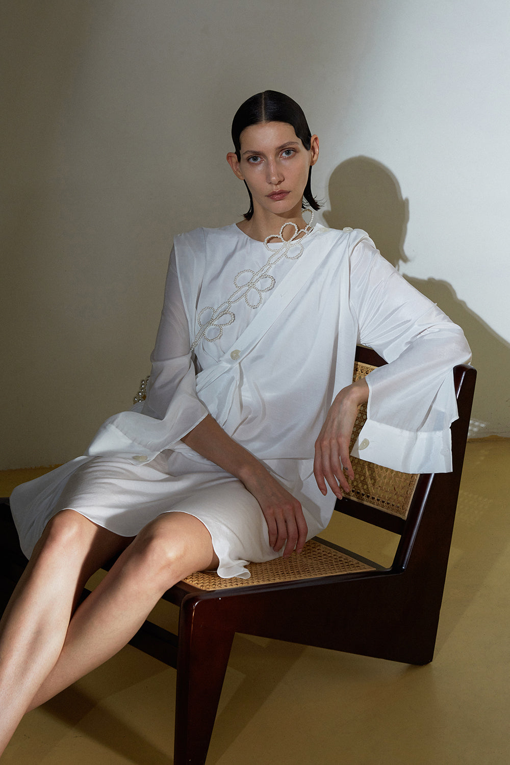 Handmaid Dress-White