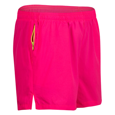 Boa Men's 1 inch Inseam Elite Split Running Shorts, Size: XL, Pink