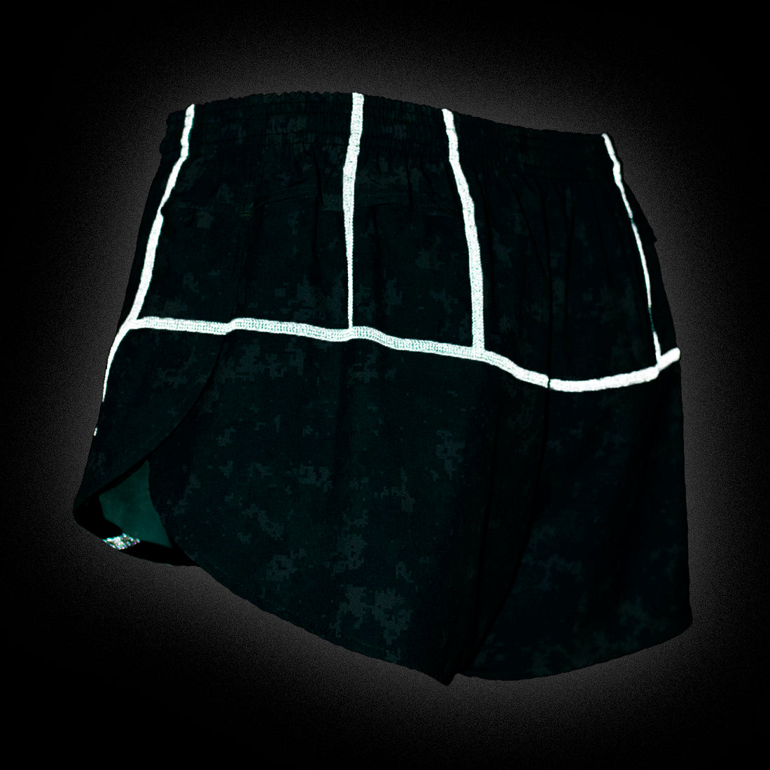 Men's Cypher Black Alpaca 3" Half Split Shorts