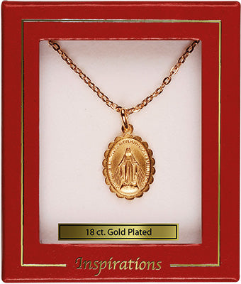 Gold Plated Miraculous Medal