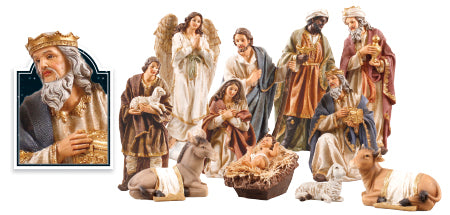 Nativity Set - 11 resin figures 12