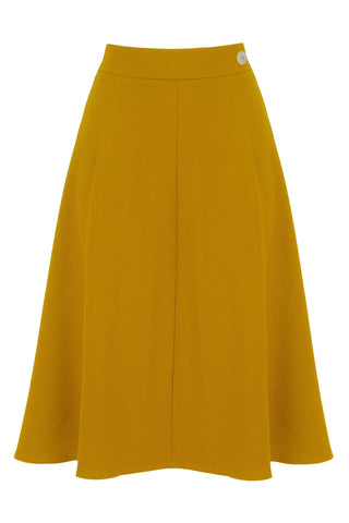 Classic 1940S A-line Skirt Mustard Weekend Doll