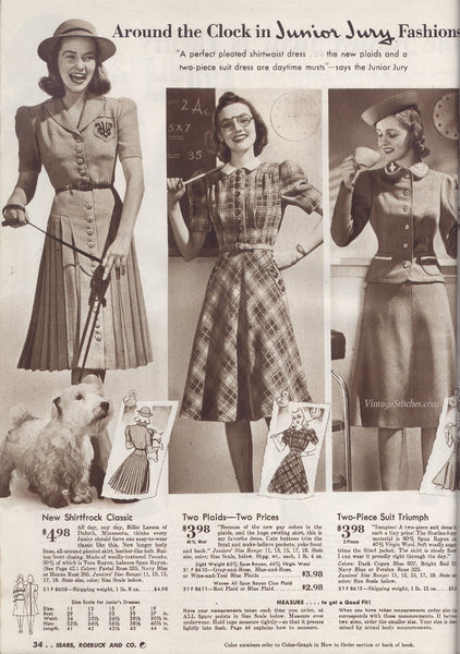 1940s Shirt Dress