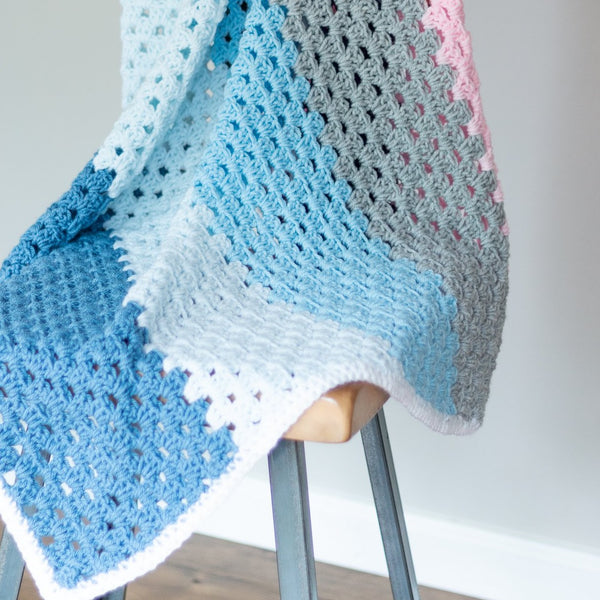 Modern Granny Baby Blanket PDF Crochet Pattern - Digital Download ...