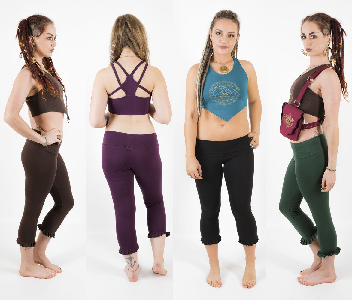 El Yucateco Ladies Embroidered Yoga Pants — The El Yucateco Gear