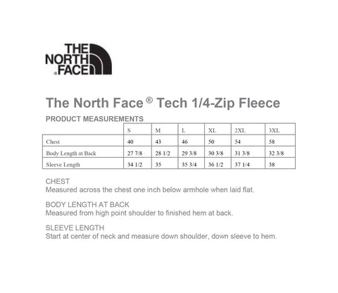 North Face Medium Size Chart