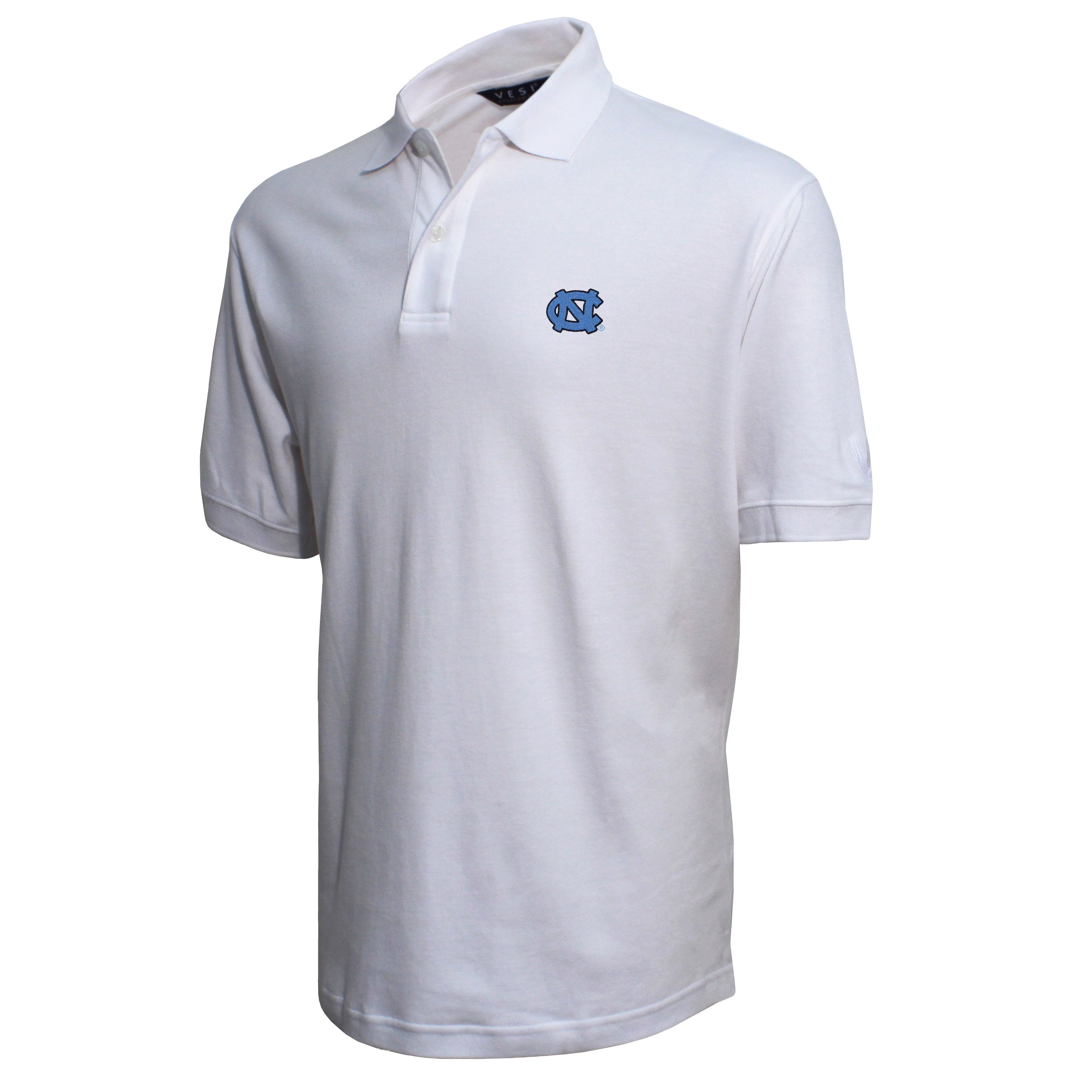 Vesi North Carolina Men's White Pique Polo Shirt – Club Level Brands