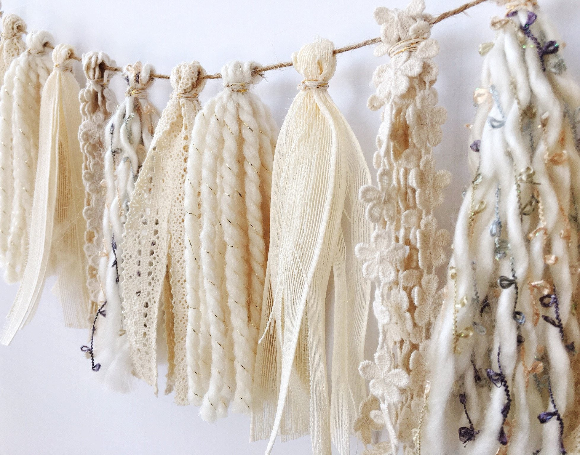 material tassel garland