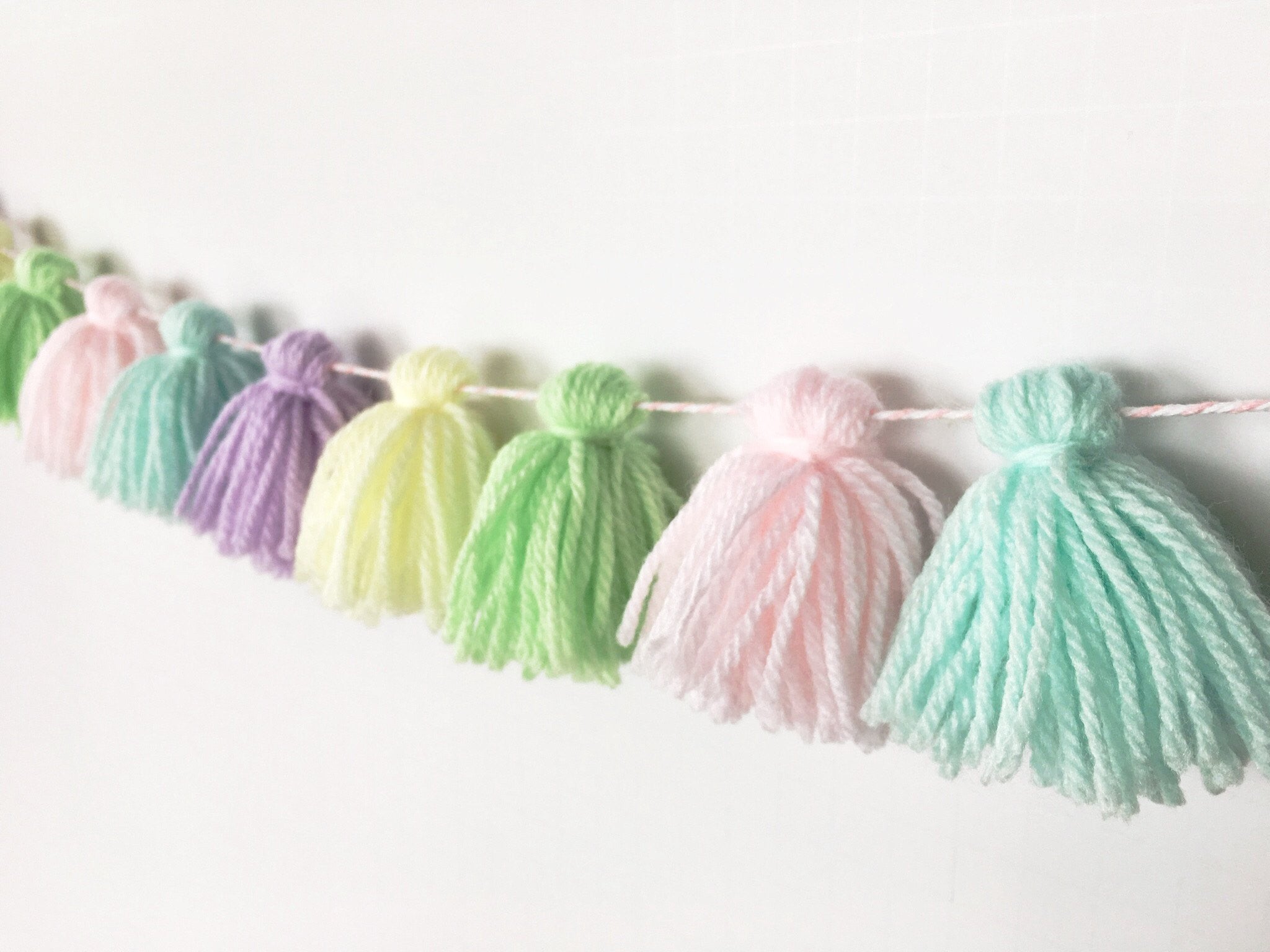 wool tassel garland