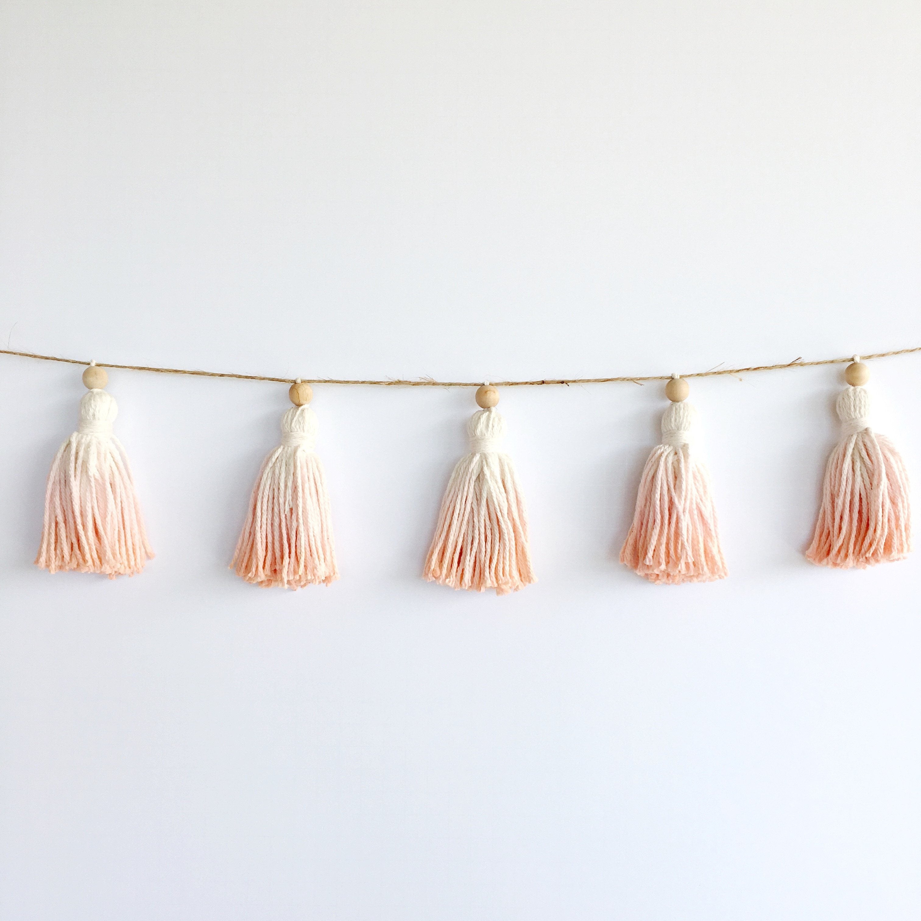 copper tassel garland