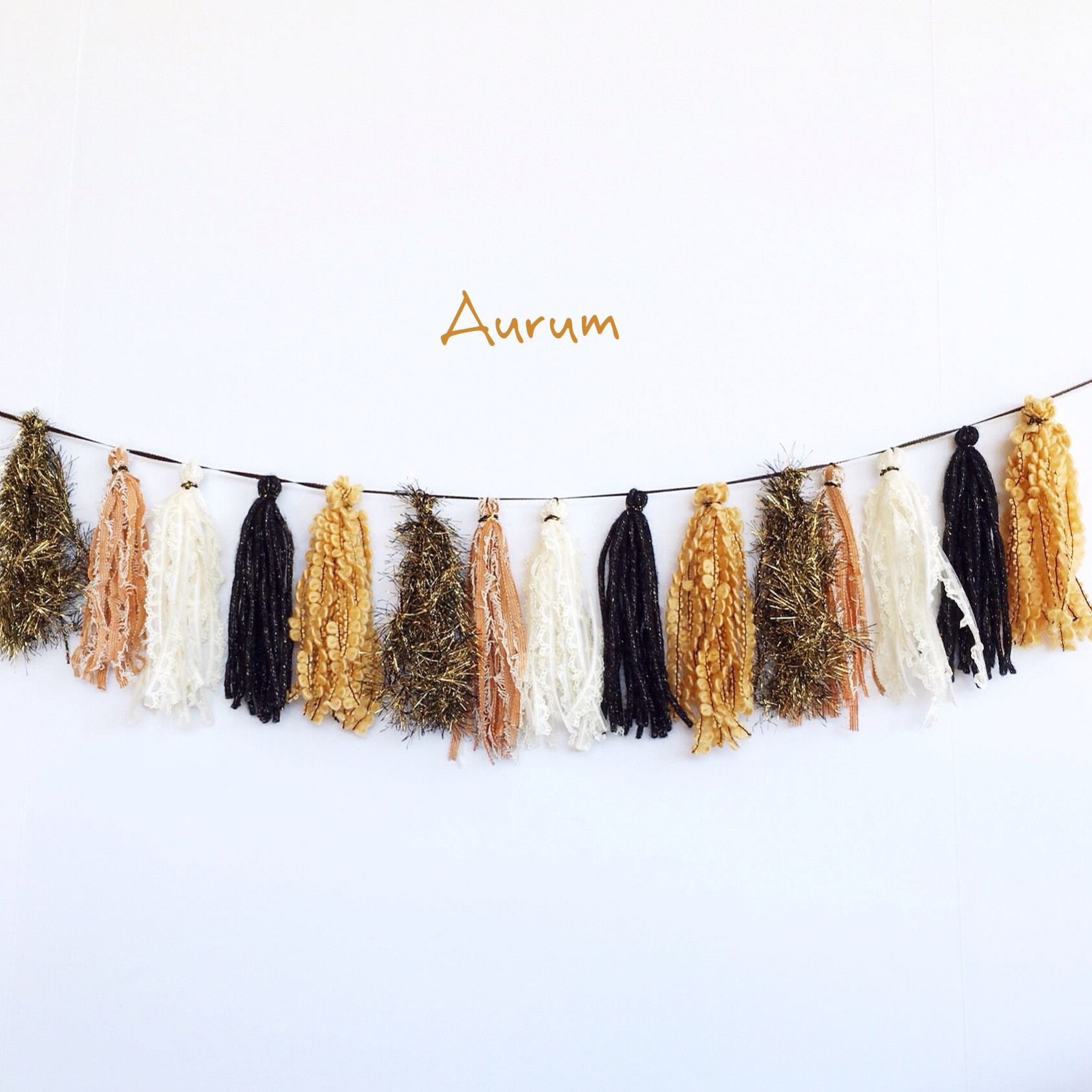 material tassel garland