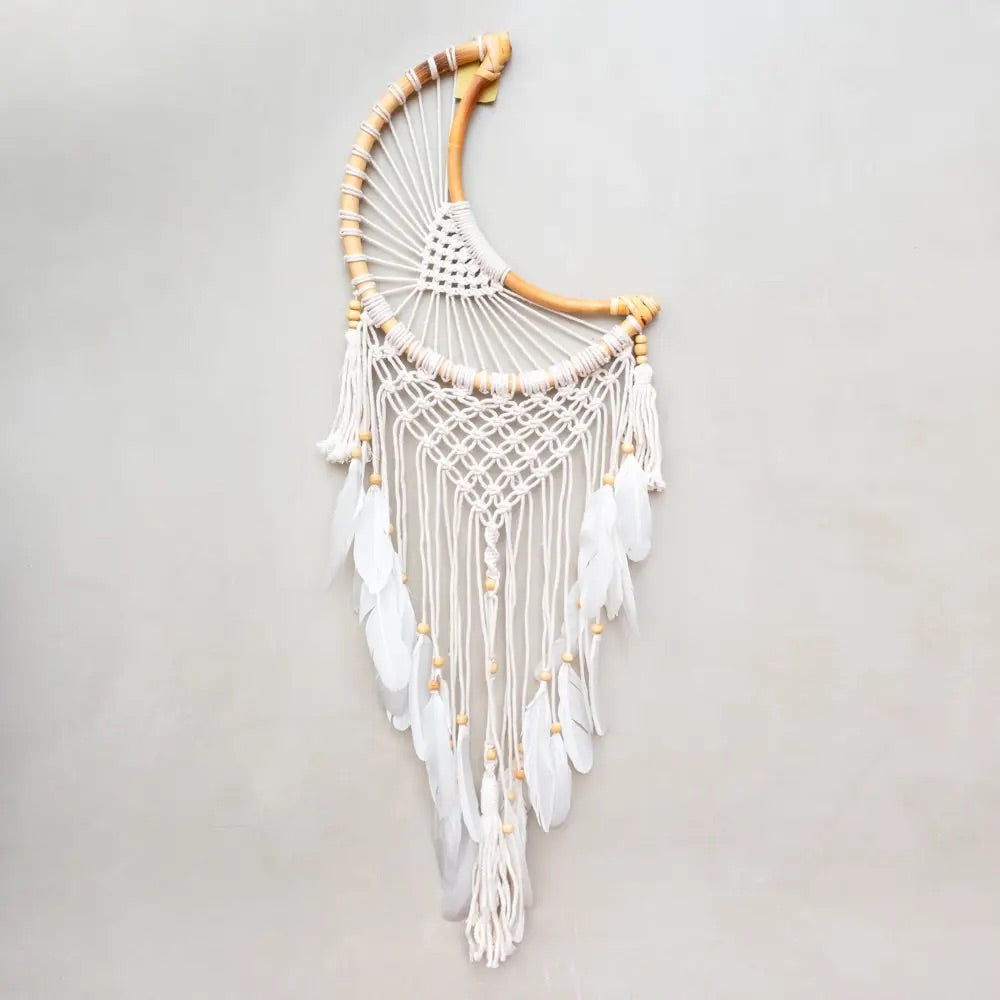 DREAMCATCHER - BALI CROCHET MACRAME MOON - Bon + Co. Party Studio Inc.