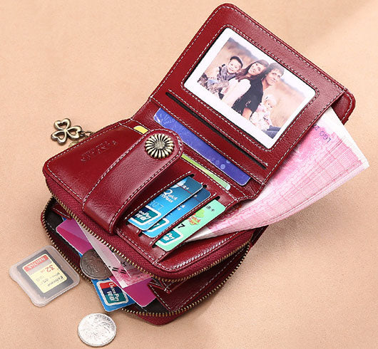 Leather Small Wallets for Women