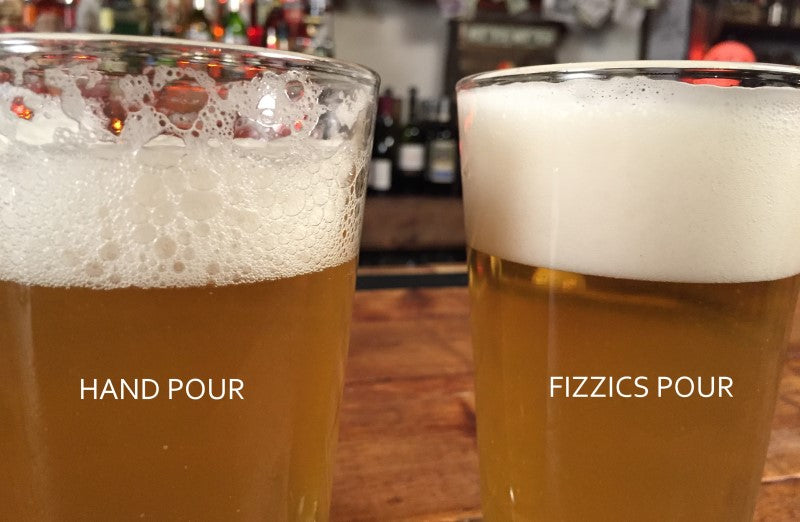 NEW!! Fizzics Craft Beer Glasses (4-PAK). Full Pint (16oz) with Logos