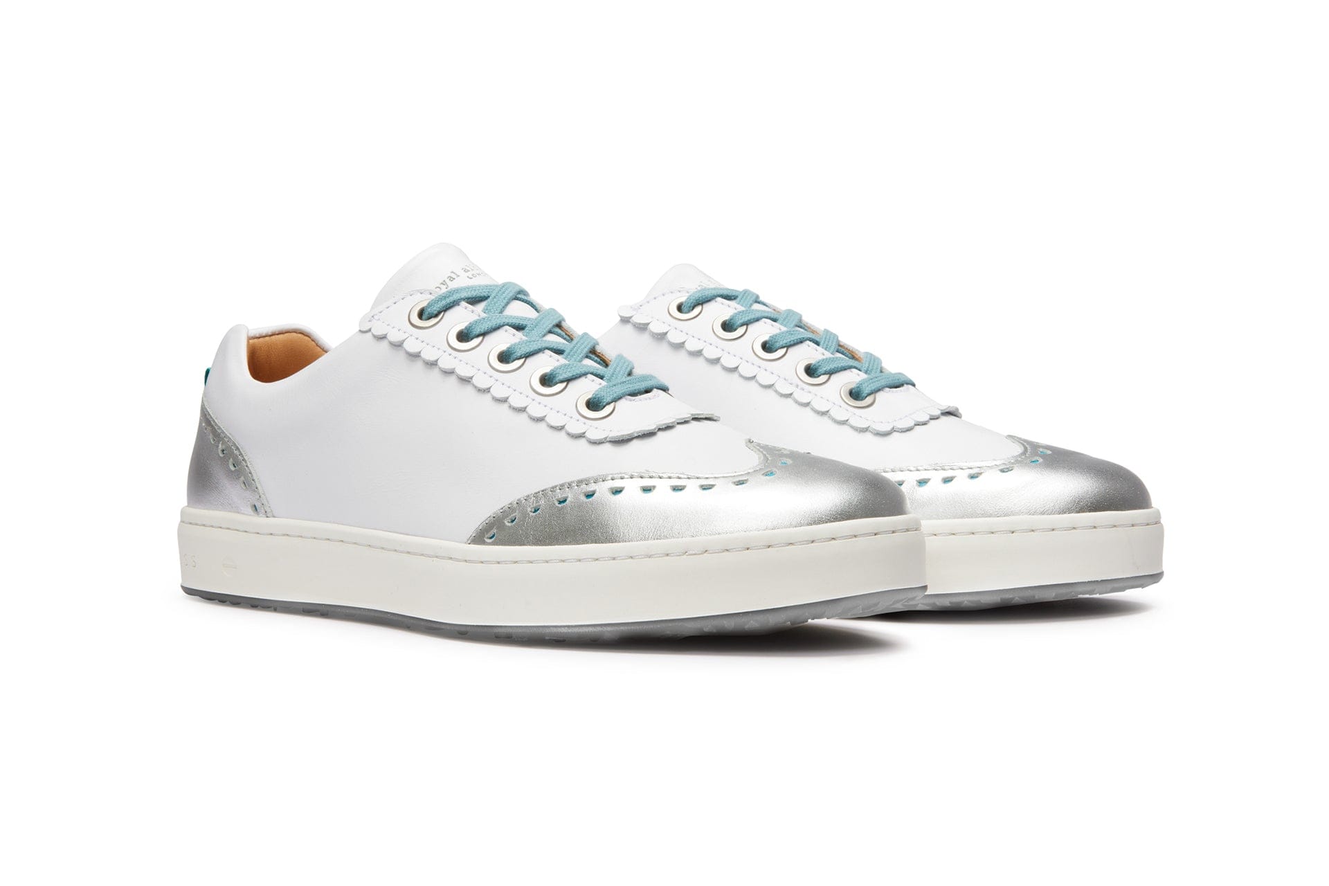 Primrose White/Black | Women's Spikeless Golf Shoe | Royal Albartross