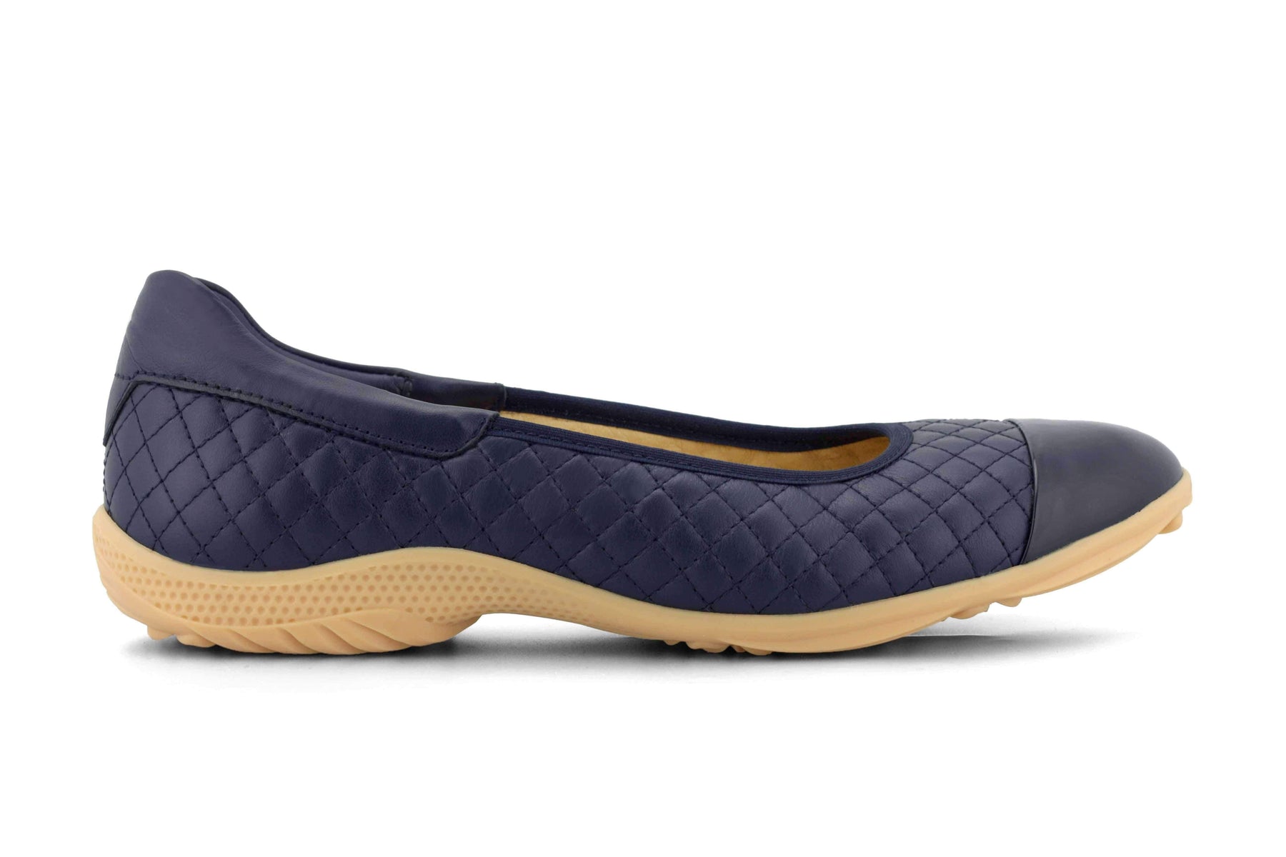 Slip On Casual Golf Shoes| Quilted Navy 