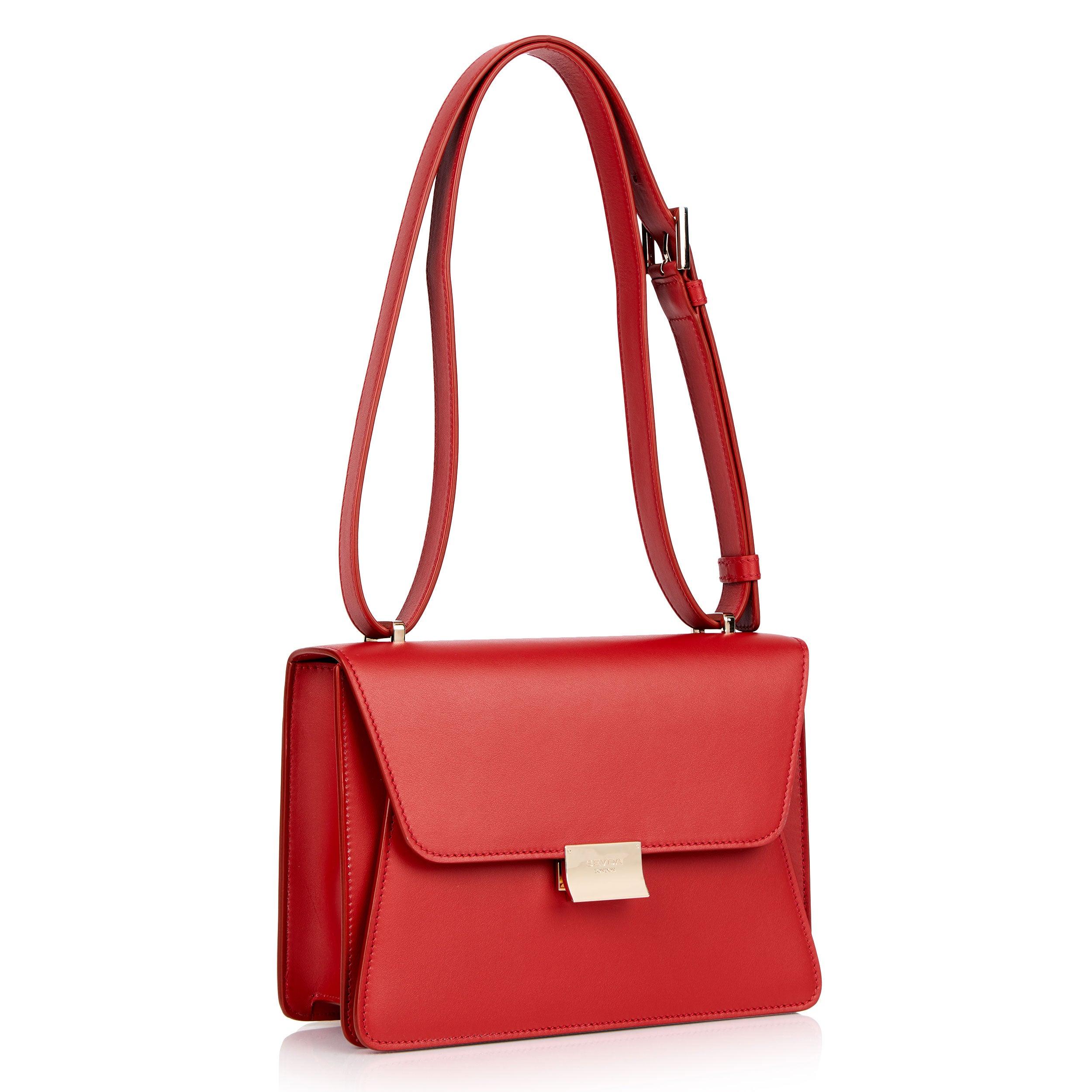 Tulip Bag Red | Designer Handbag | SEVDA LONDON