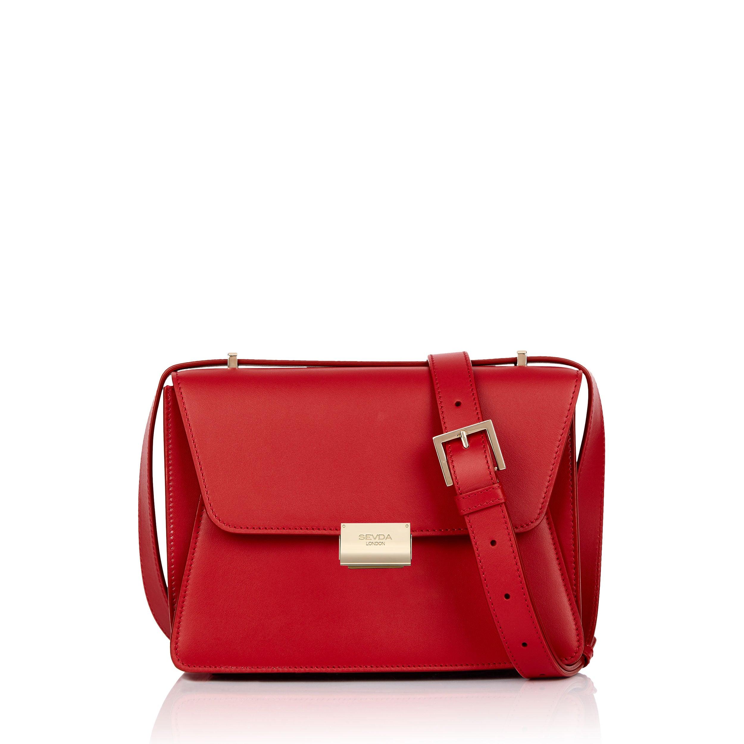 Tulip Bag Red | Designer Handbag | SEVDA LONDON