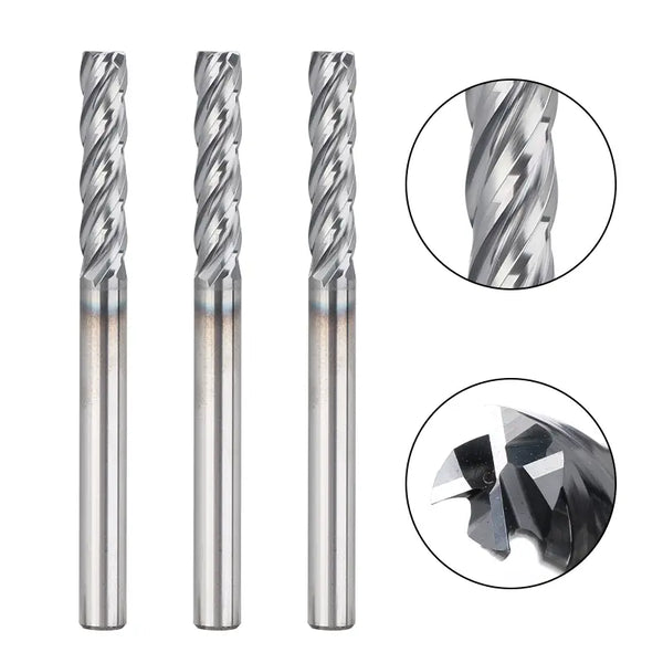 Genmitsu 4 Flute Carbide End Mill Set, 1/4" Shank