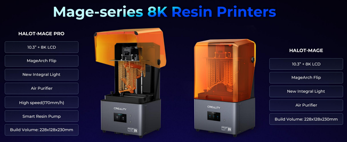 Creality HALOT-MAGE PRO: 8K 10.3 really fast printer!! - 3DWork