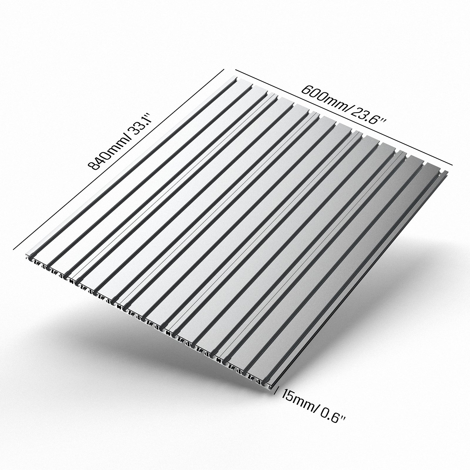 Genmitsu  6060 T-Slot Table Aluminum Spoilboard with Dust Baffle for PROVerXL 4030 XY-Axis Extension Kit | SainSmart