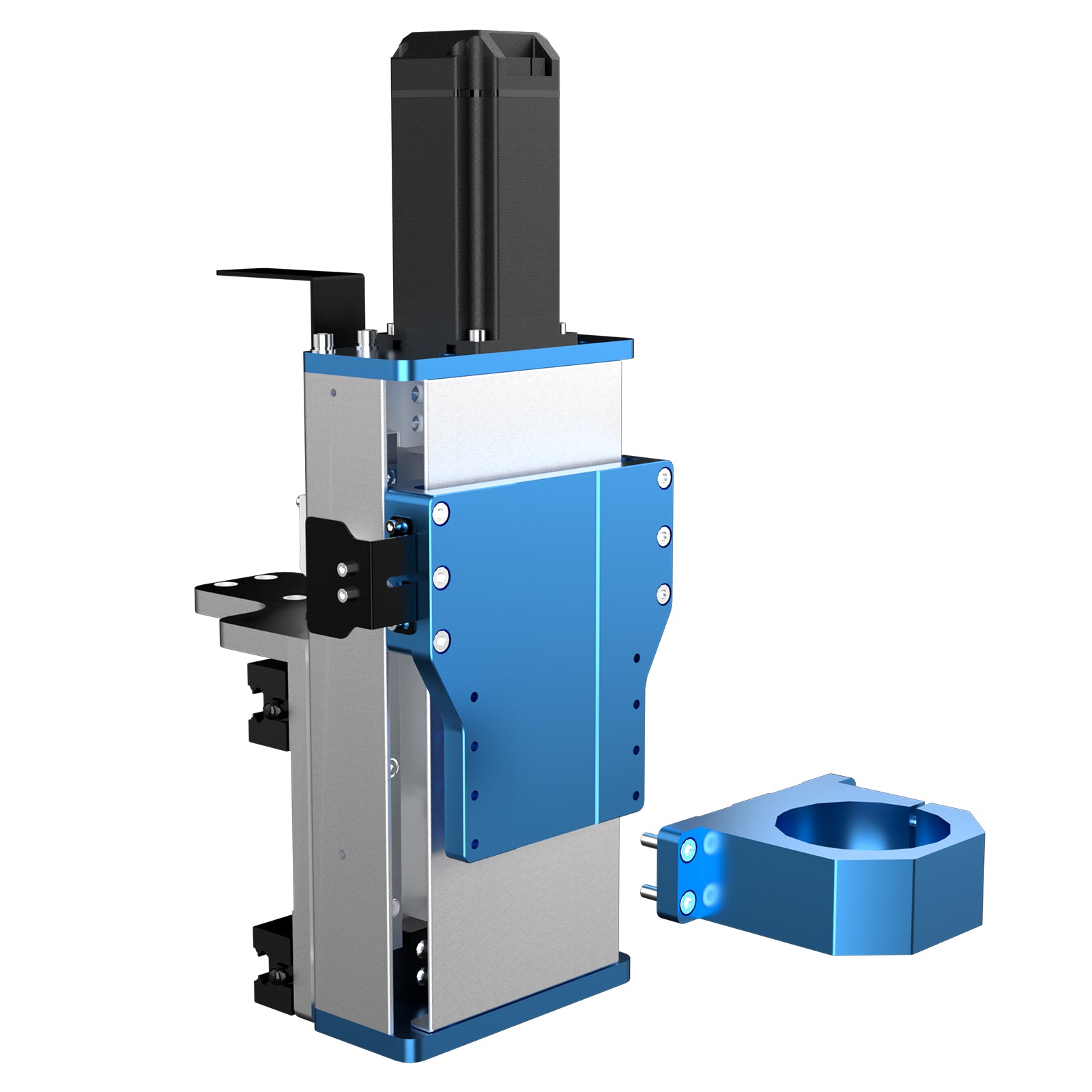 Add-on Z-Axis Assembly Kit Upgrade for PROVerXL 4X4 CNC Machine, NEMA23 Closed-Loop Stepper Motor, Φ65mm Spindle Motor Holder for Compact Router or Trim Router, Dual Linear Rails & Ball screw