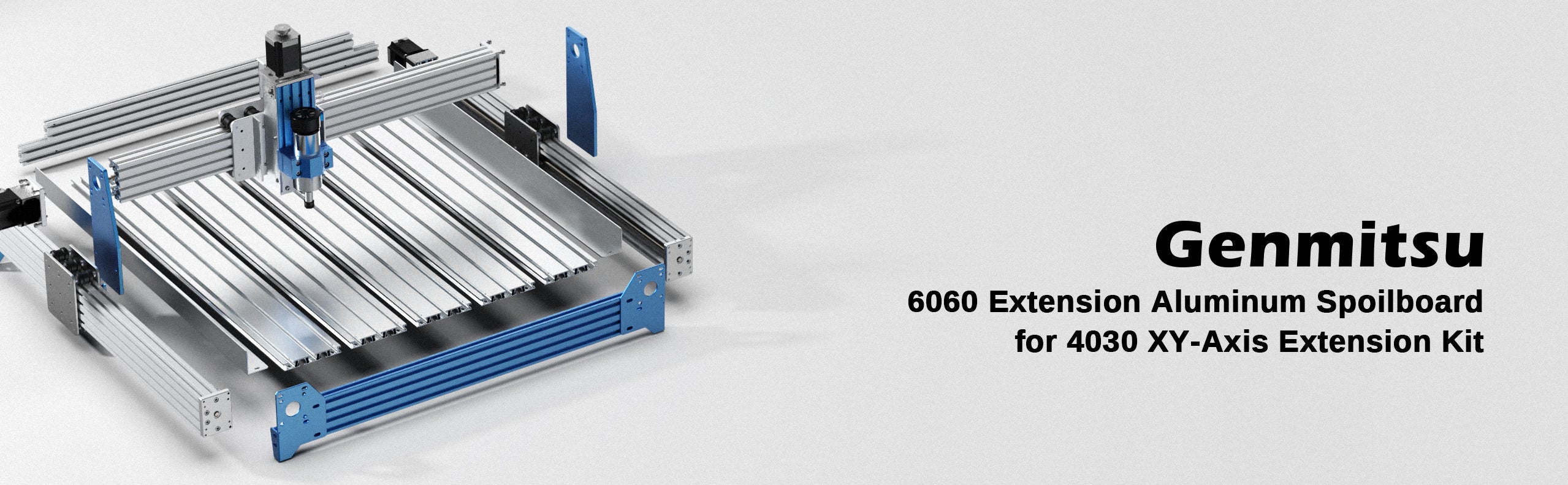 Genmitsu  6060 T-Slot Table Aluminum Spoilboard with Dust Baffle for PROVerXL 4030 XY-Axis Extension Kit | SainSmart