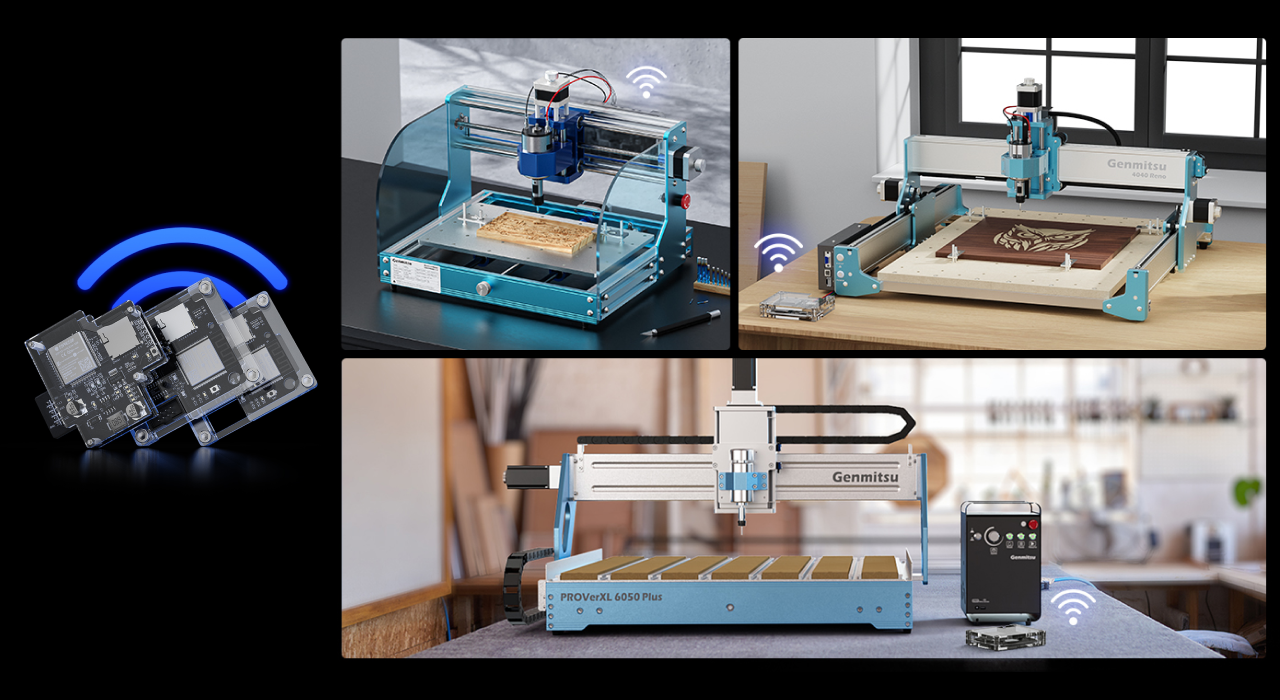 Genmitsu APP & Wireless Controller Kit For CNC Router | SainSmart