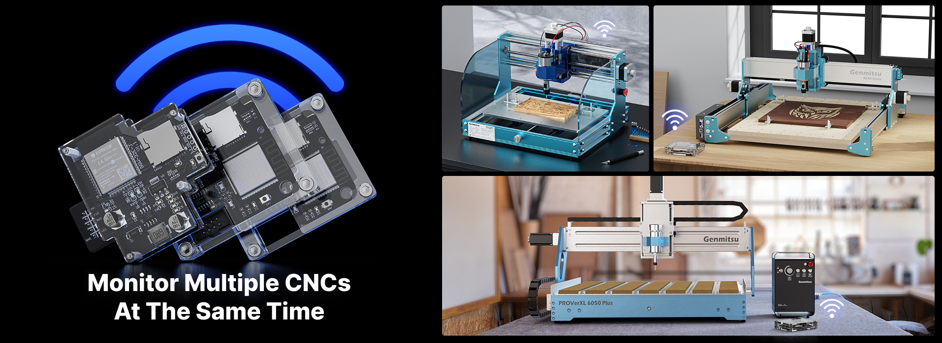 Genmitsu APP & Wireless Controller Kit For CNC Router | SainSmart