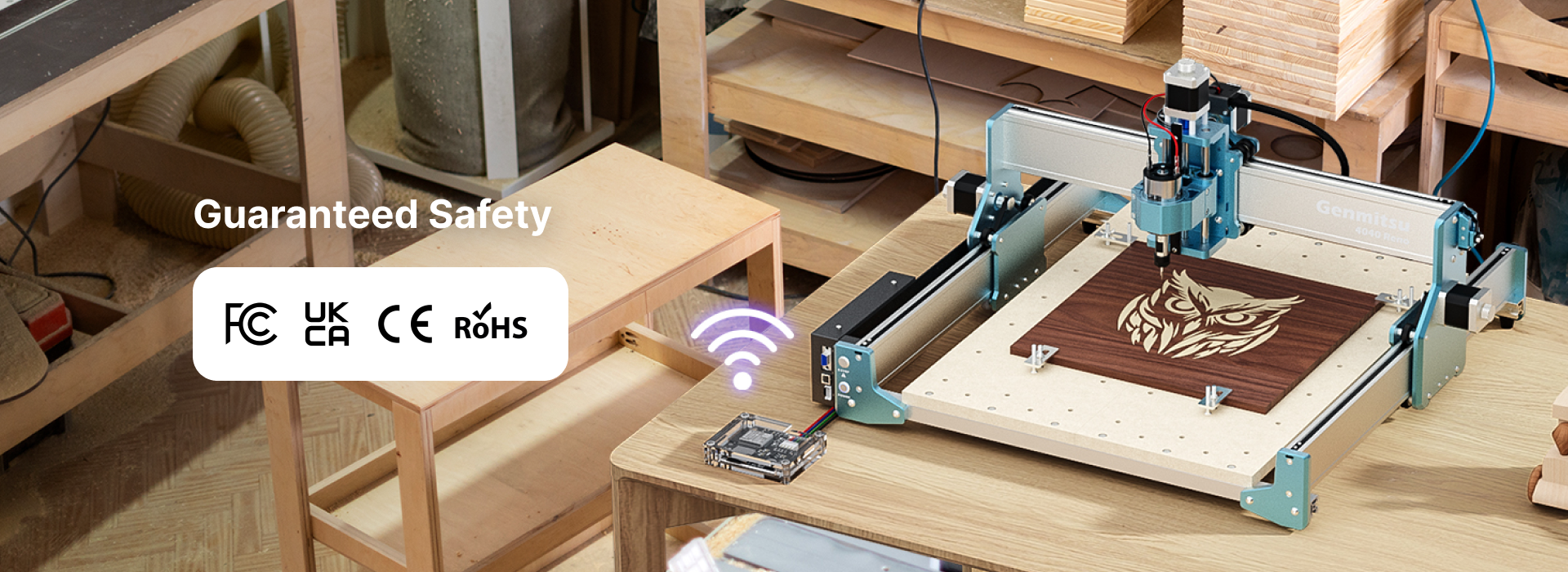 Genmitsu APP & Wireless Controller Kit For CNC Router | SainSmart