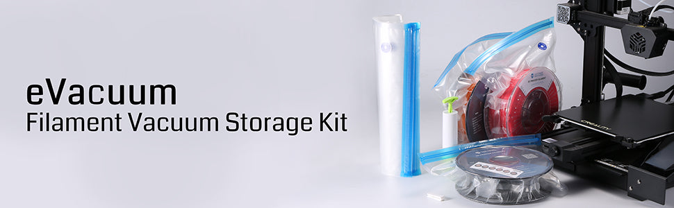 Vacuum filament storage bag with suction Pump