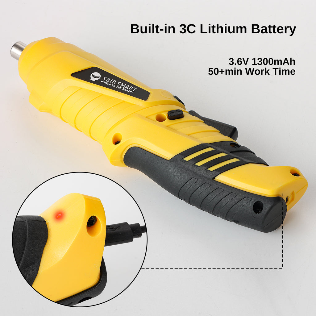 Rechargeable Cordless Electric Screwdriver, 1/4