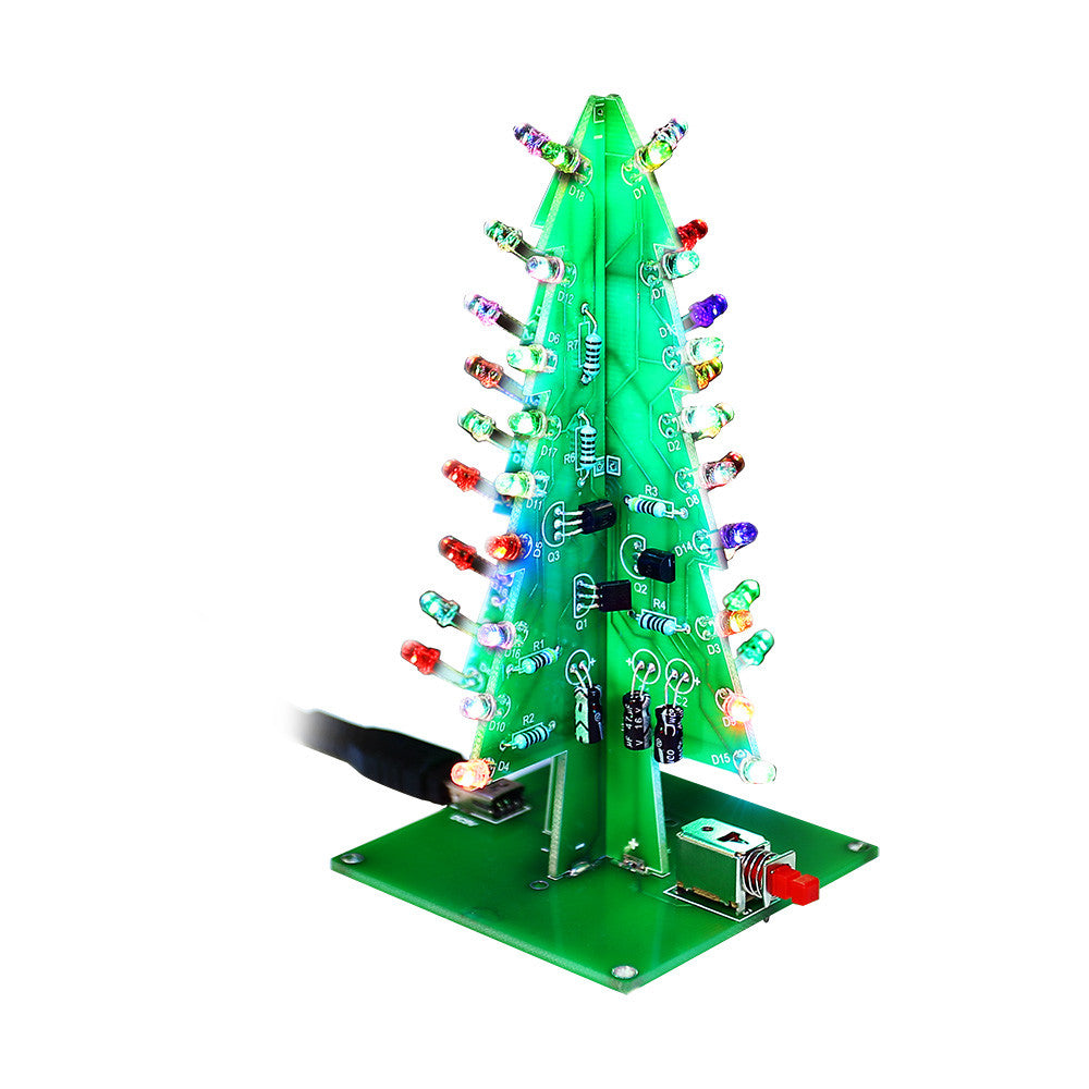 SainSmart Christmas Tree LED Flash Kit 3D DIY Electronic Learning Kit