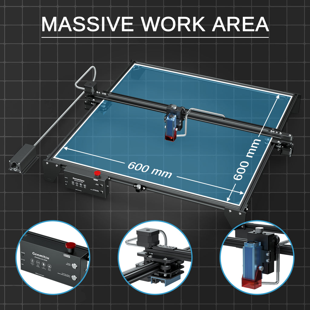 Genmitsu Jinsoku LC-40 Laser Engraver Machine, 5.5W Wireless & GRBL Control