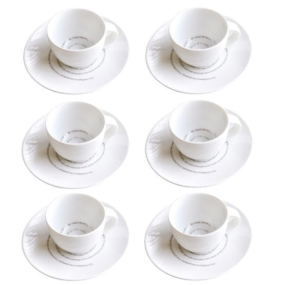 Espresso Cup Set By Sophie Calle Artware Editions