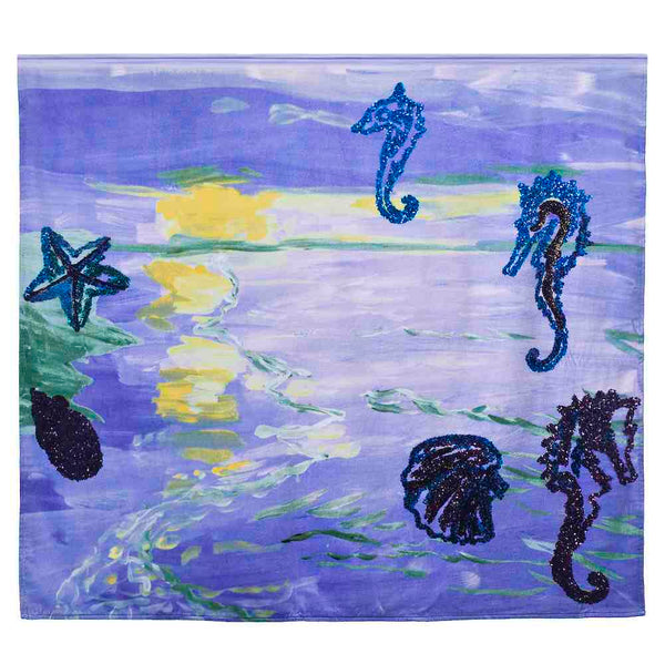 A Walk On The Beach Tea Towel – Painted Peace - the Art of