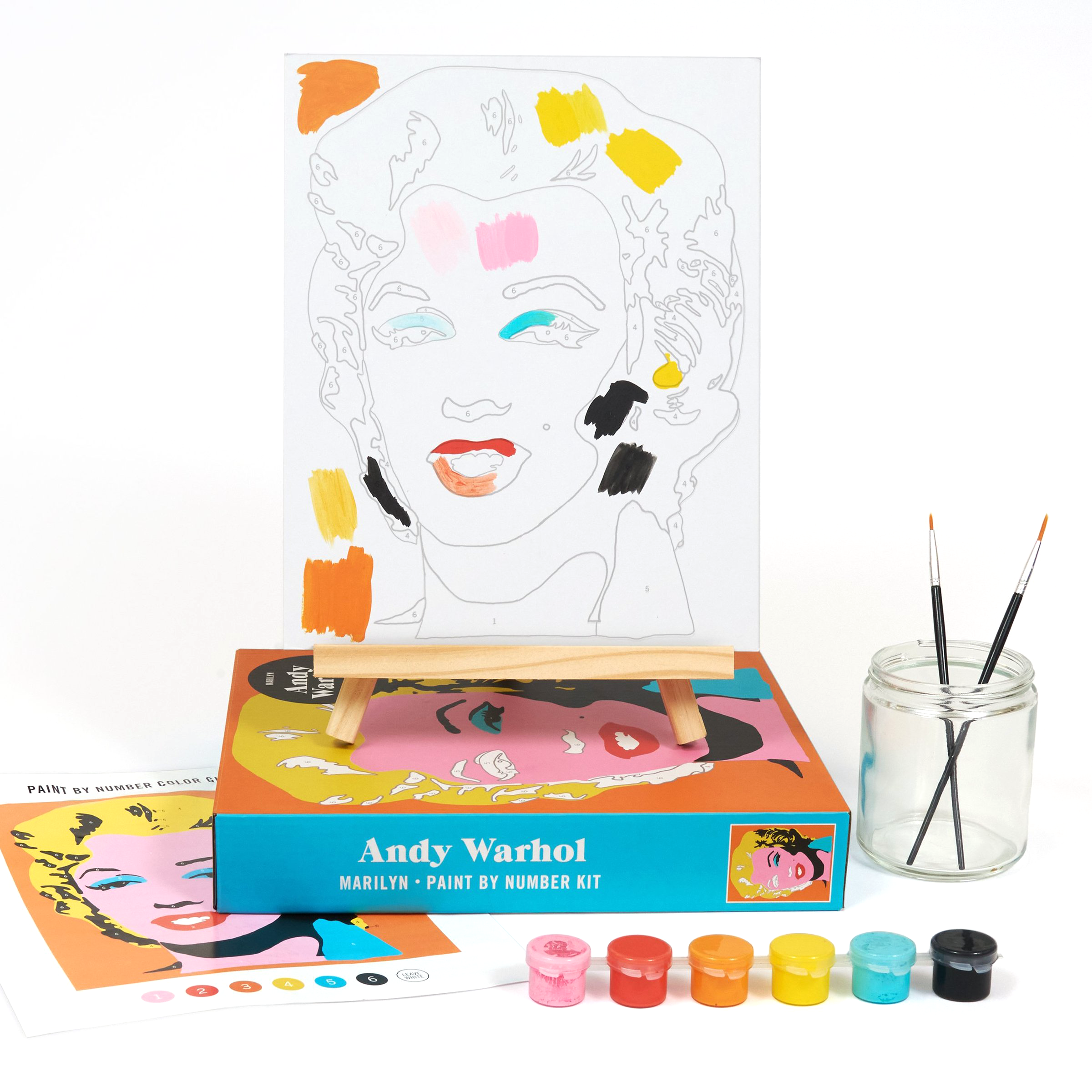 Marilyn Monroe Paint By Numbers Kit by Andy Warhol – Artware Editions