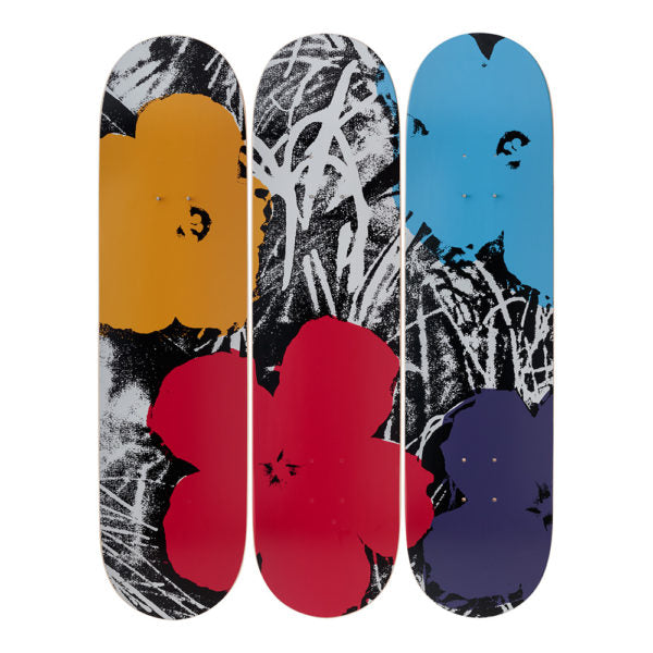 Andy Warhol Flowers Skateboard Decks – Artware Editions