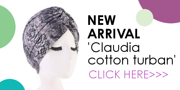Modest Fashion Mall head coverings head wraps turbans pre-tied hijabs new arrivals claudia cotton turban