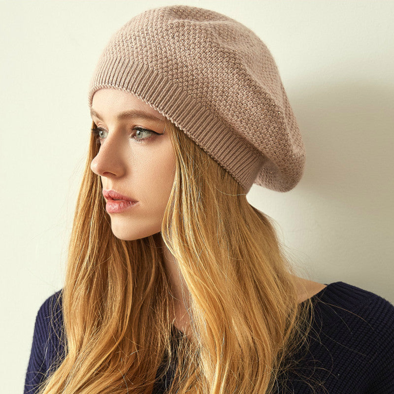 knitted beret