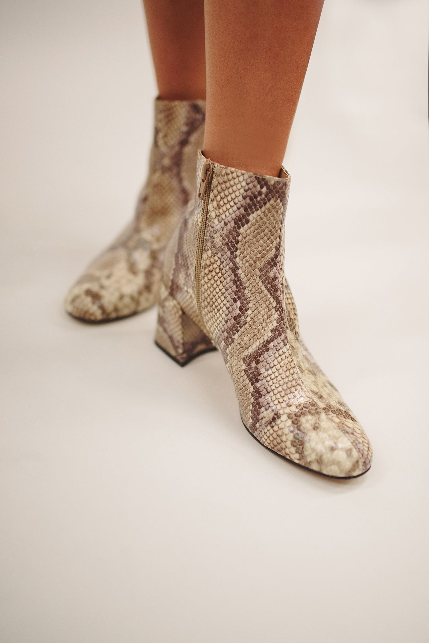 chinese laundry snakeskin booties