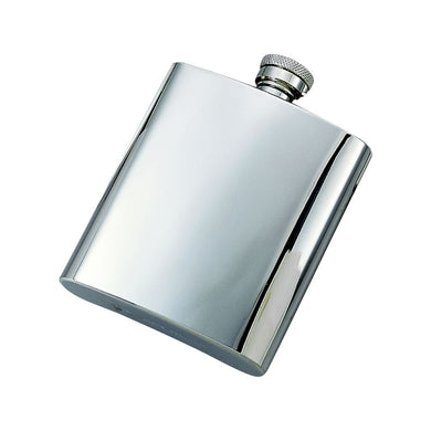 (D) Flask Stainless Steel Metal for Men Drinking of Alcohol, Barware (Polished)